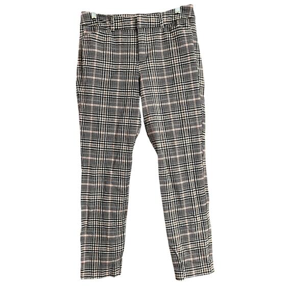 Old Navy Pixie Skinny Pants Women’s Plaid Size 6 Stretch Office Career Preppy - Picture 1 of 6